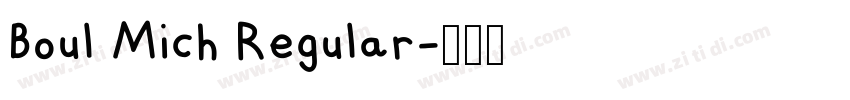 Boul Mich Regular字体转换